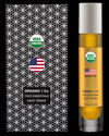 Face Essentials Night Renew moisturizer front of box and bottle. USDA Organic anti aging Face Oil